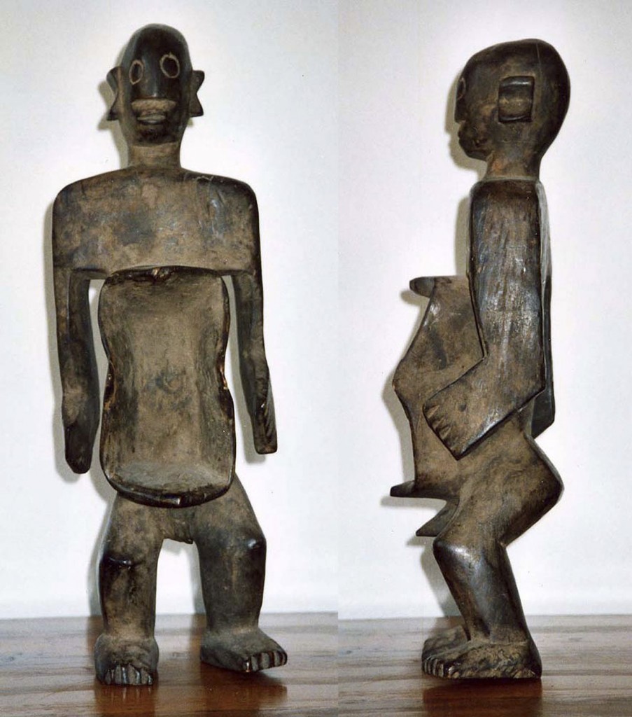 Ritual-Trinkgefäß "Gbene" in männlicher Gestalt (Mumuye/Nigeria)