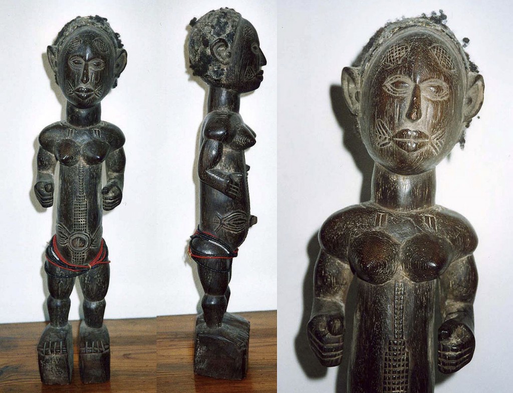 Weibliche Ahnenfigur (Zentral Nigeria oder Bete/Elfenbeinküste)