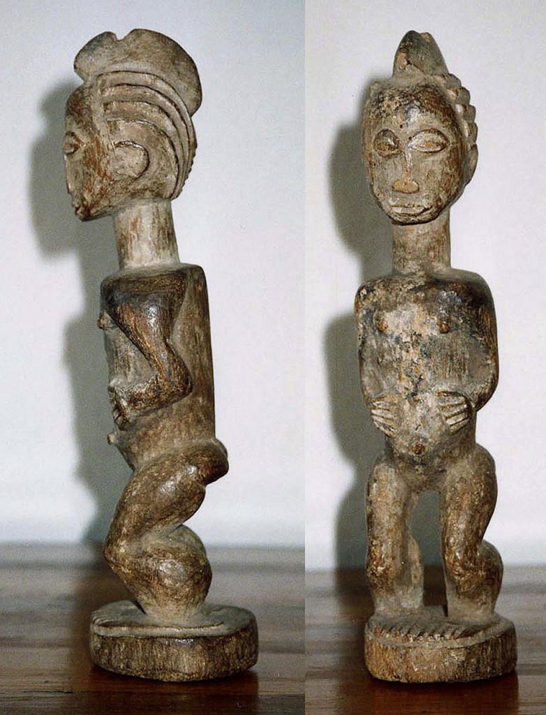 Weibliche Figur (Stabaufsatzfigur) Baule/Elfenbeinküste