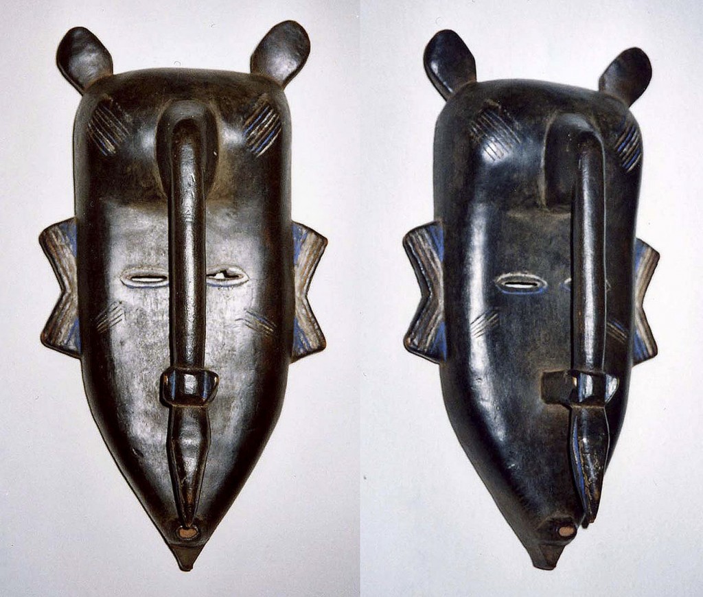 Weibliche Maske (Do-Geheimbund) Senufo/Elfenbeinküste